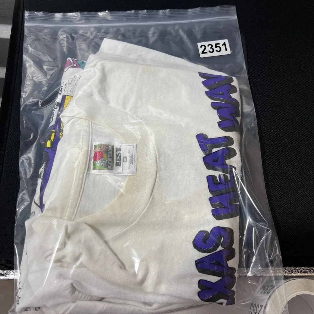 Fruit of the Loom Texas Heat‎ Wave T Shirt Mens XXL White 1996 Car Show Graphic
